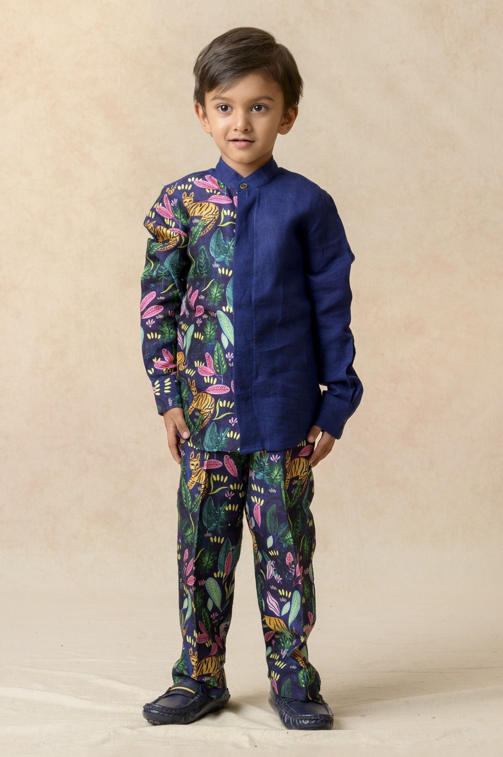 Half N Half Linen Shirt - Image 2