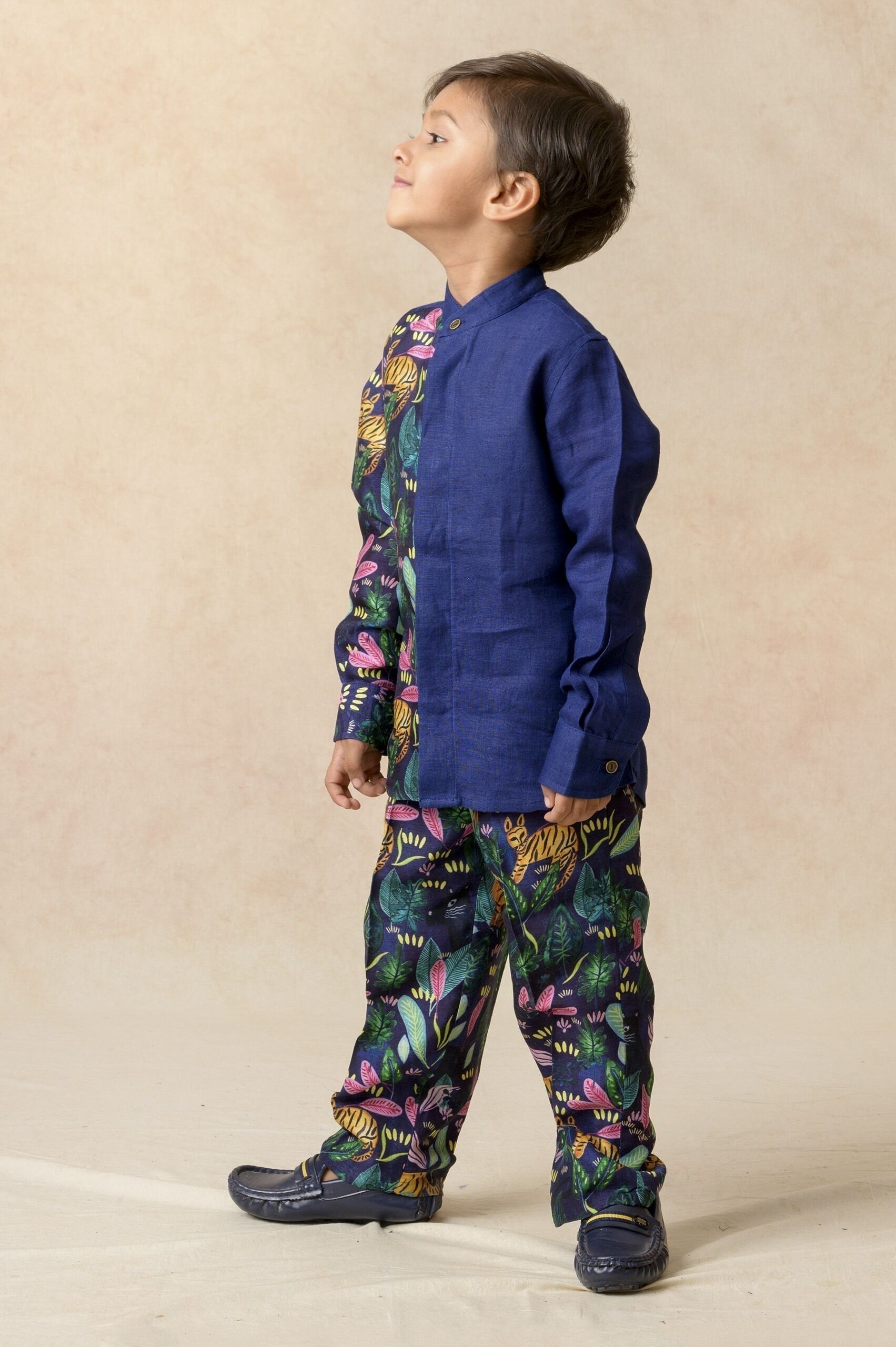 Half N Half Linen Shirt - Image 3