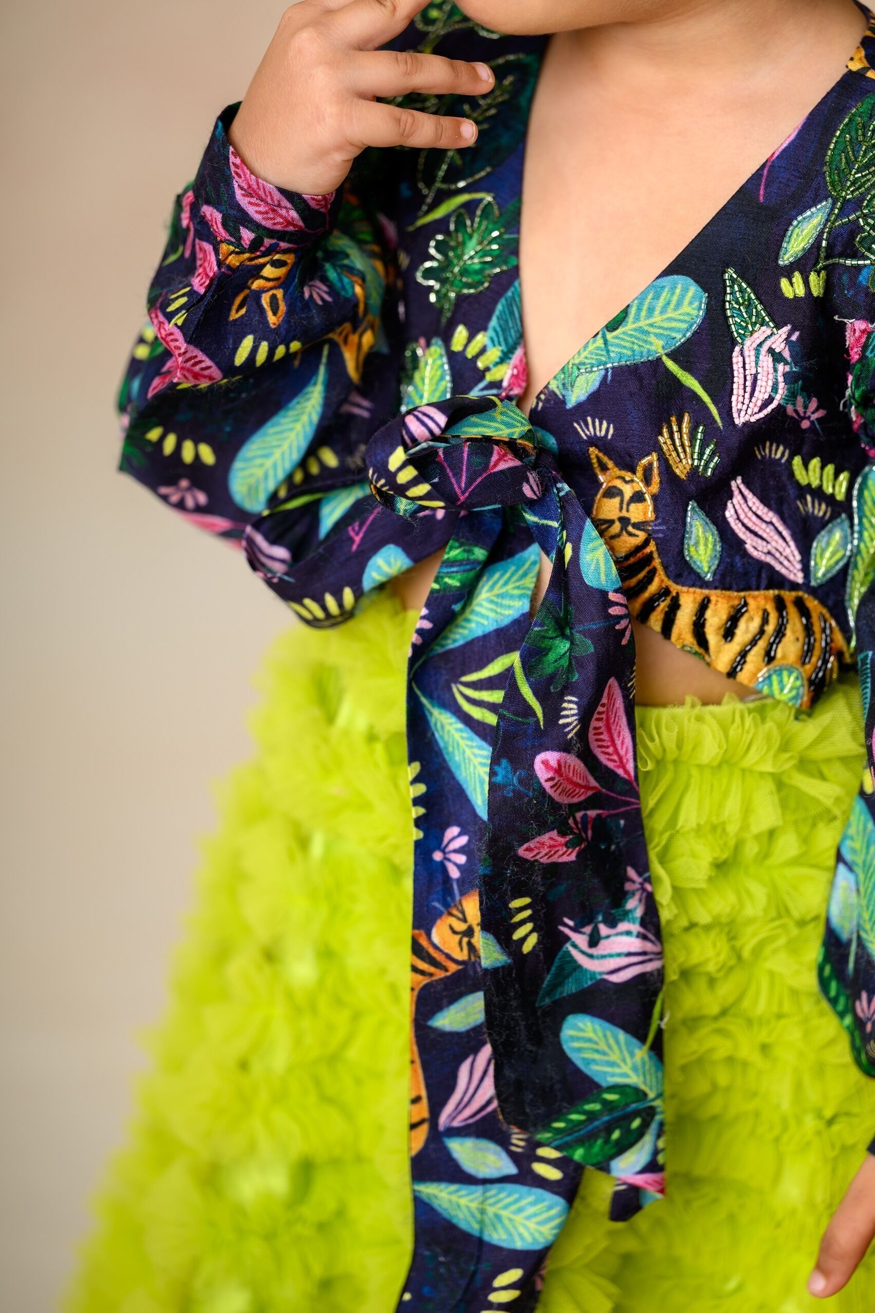 Hand Embroidered twinning set for Mom + Daughter - Image 17