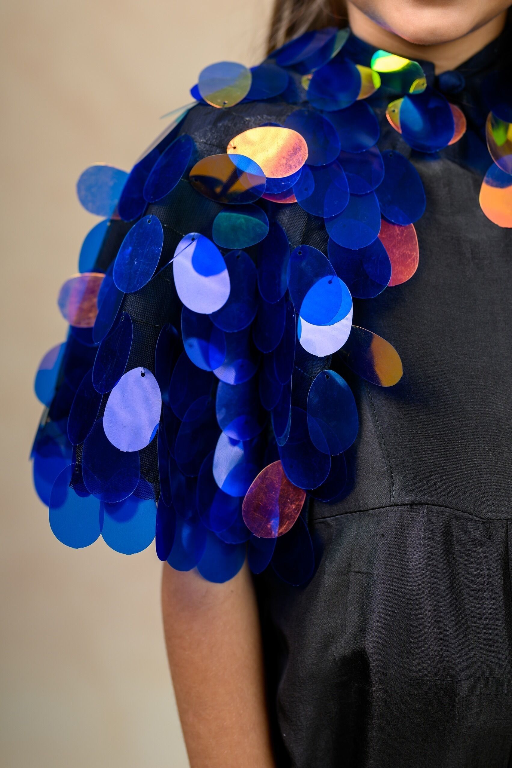 Embellished Reflective Cape - Image 2