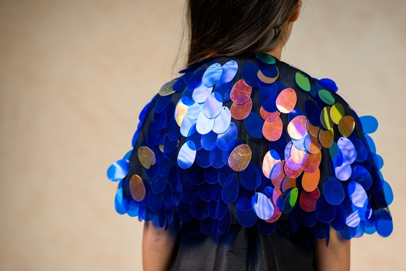 Embellished Reflective Cape - Image 3