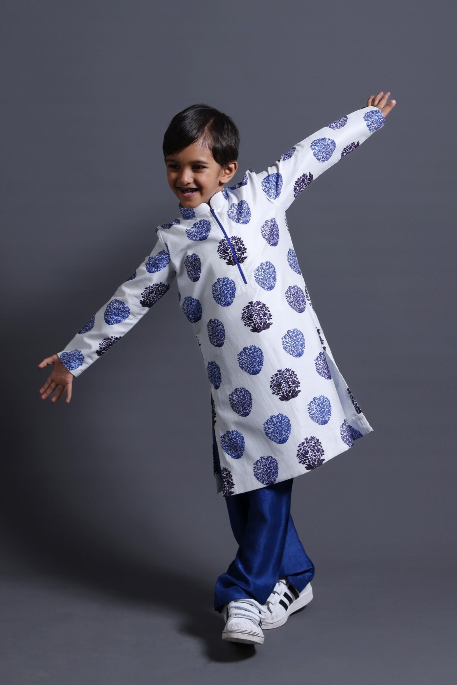 Zipper Kurta With Pyjama