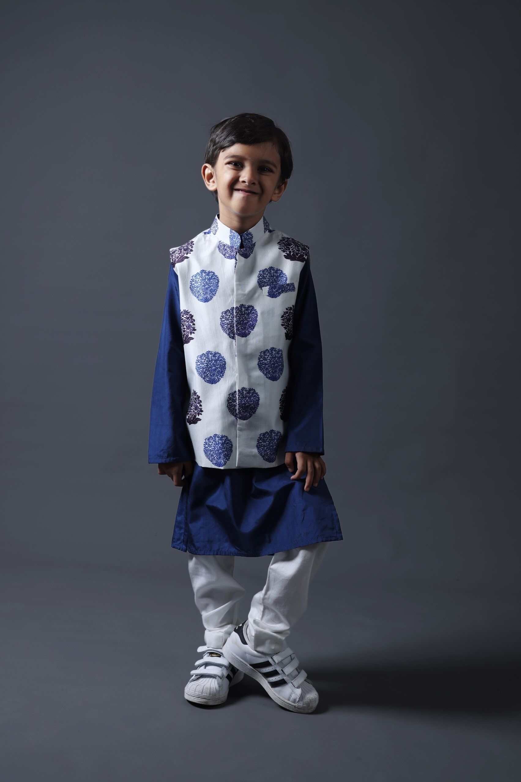 Nehru Jacket With Kurta Pyjama - Image 2