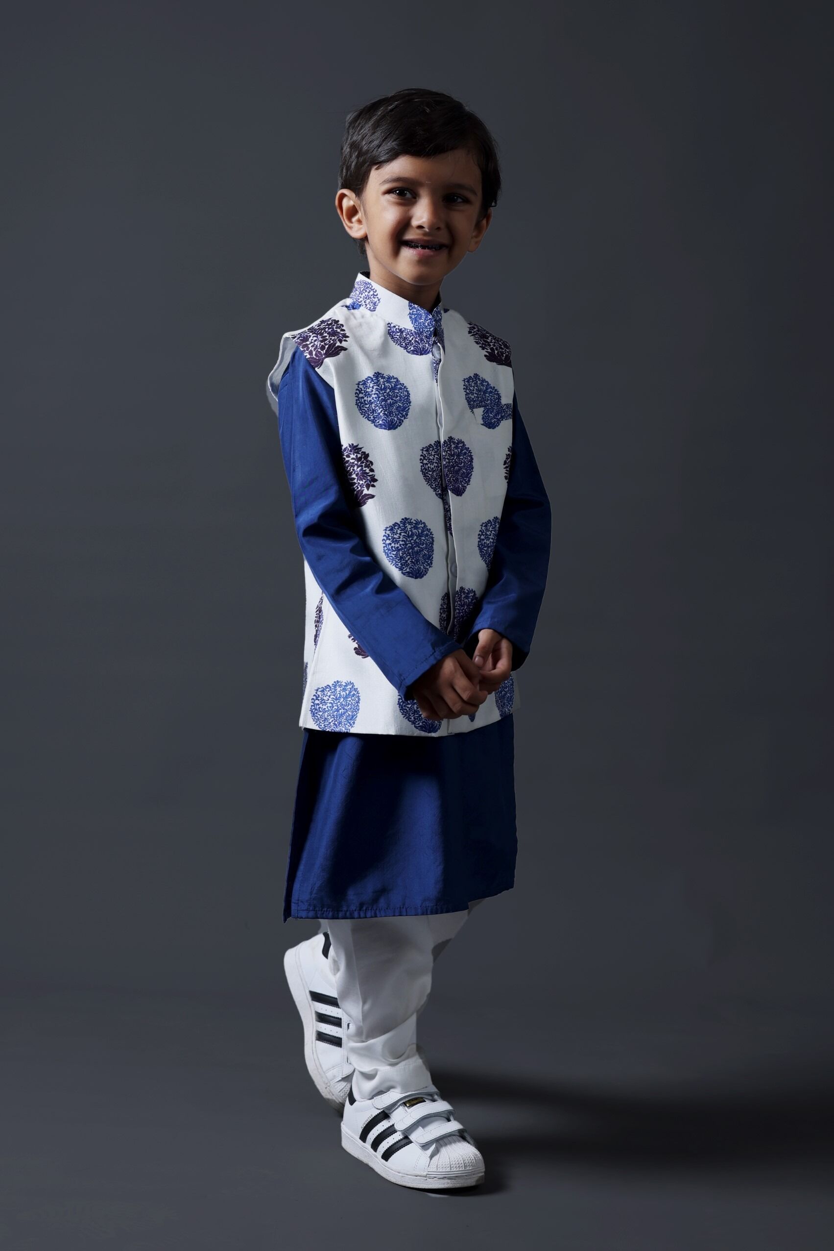 Nehru Jacket With Kurta Pyjama - Image 3
