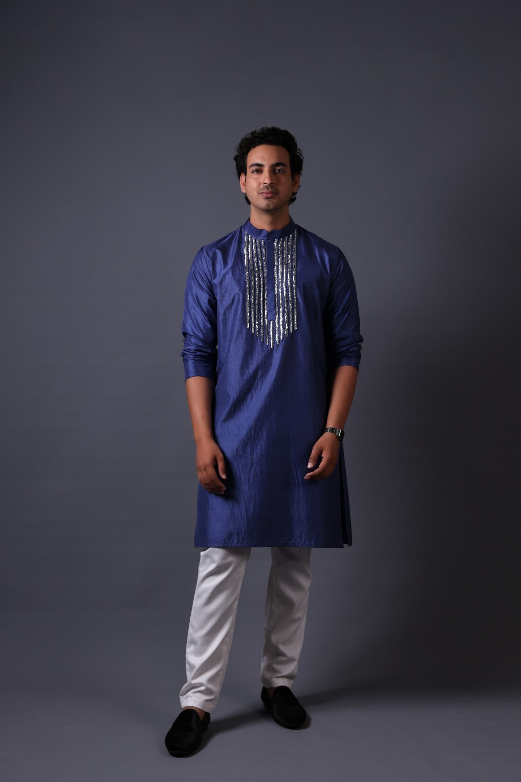 Hand Embroidered Kurta With Pant - Image 2