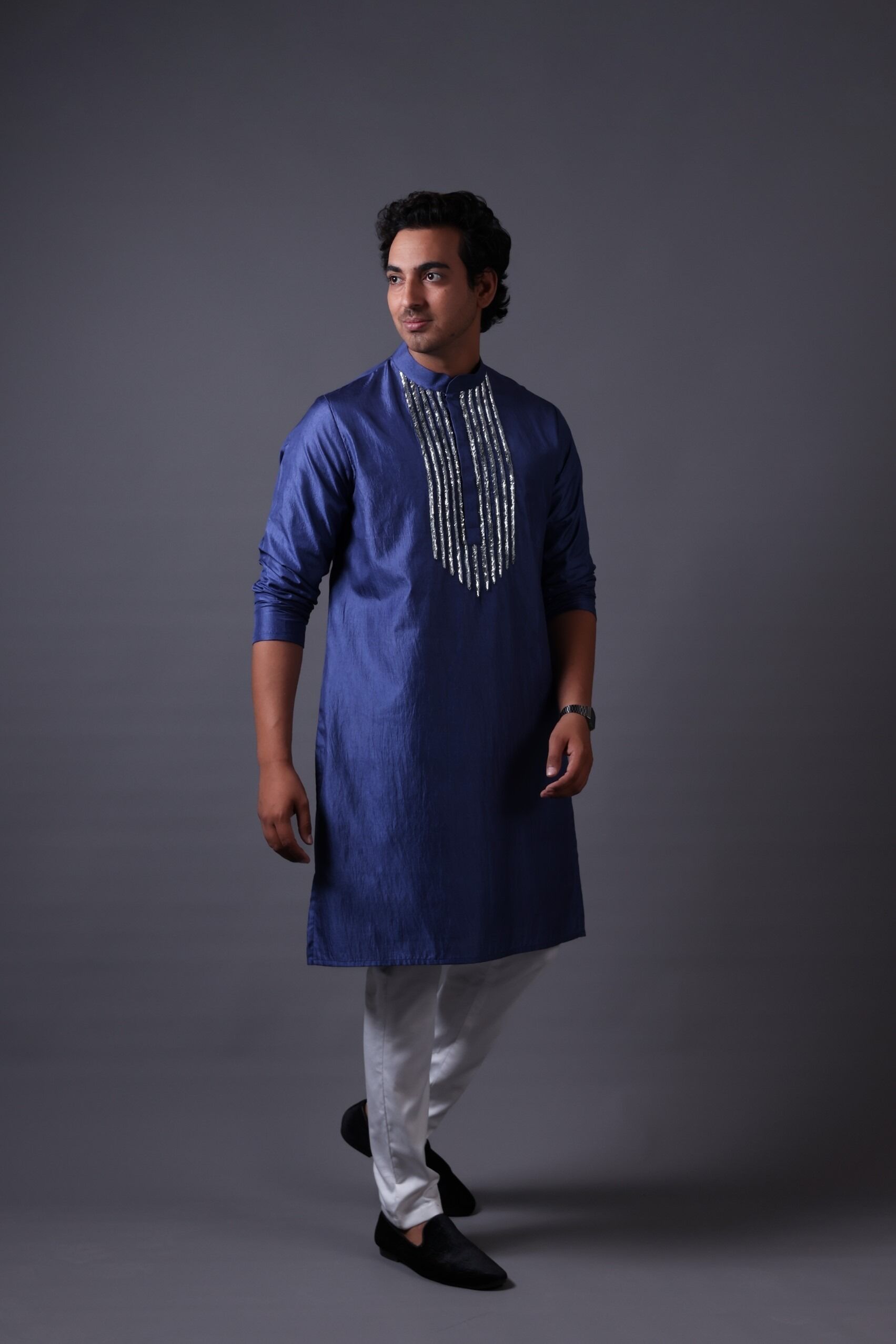 Hand Embroidered Kurta With Pant - Image 4