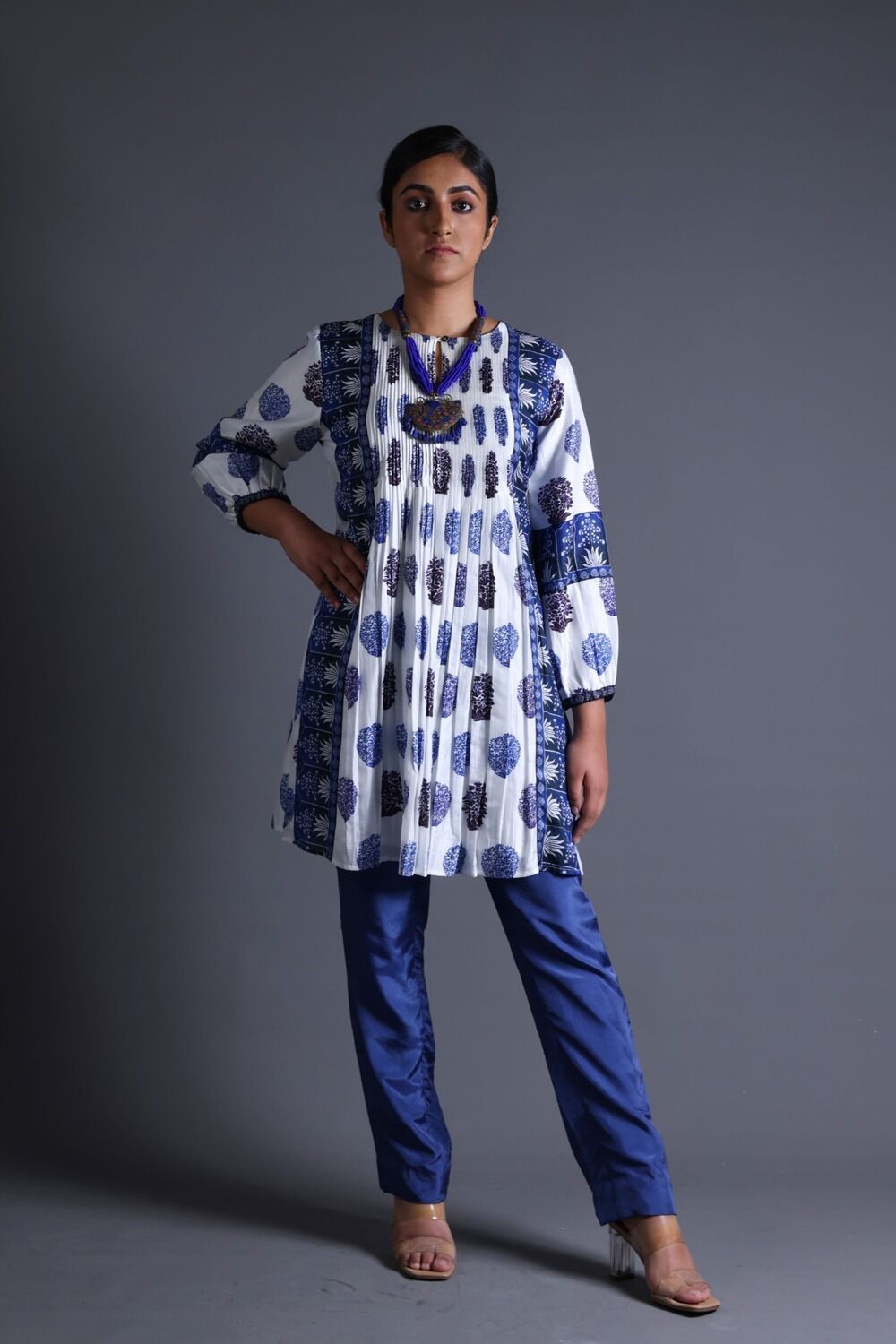 Pleated Kurti With Pant
