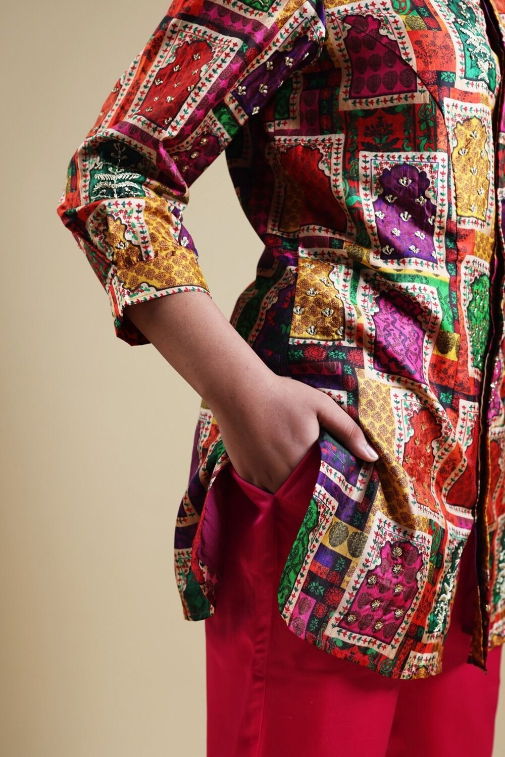 Hand-Embroidered Co-ord Set - Image 5