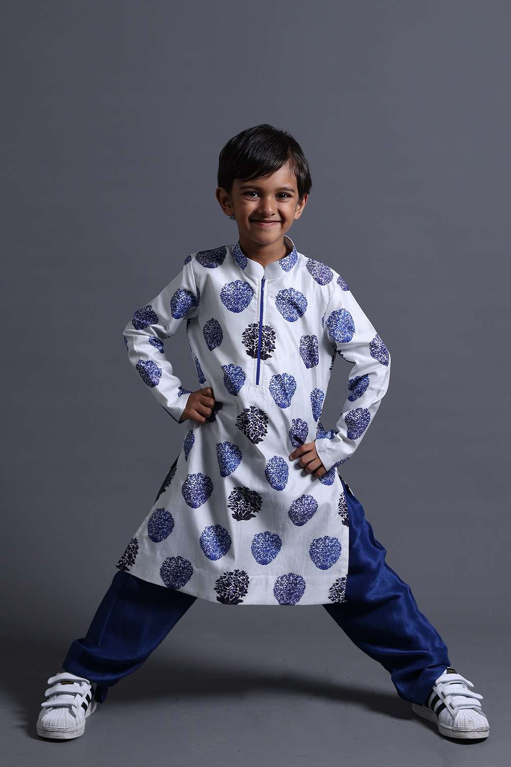 Neeli Buti Leather Work Twinning Set for Father + Son - Image 5